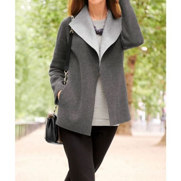 Talbots double faced wool blazer grey size 1x - Picture 13 of 13